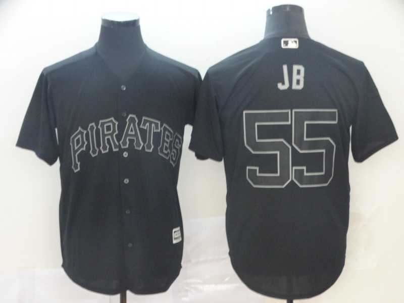 Pirates 55 Josh Bell JB Black 2019 Players' Weekend Player Jersey,We sell and wholesale Pirates 55 Josh Bell JB Black 2019 Players' Weekend Player Jersey on line form chian!